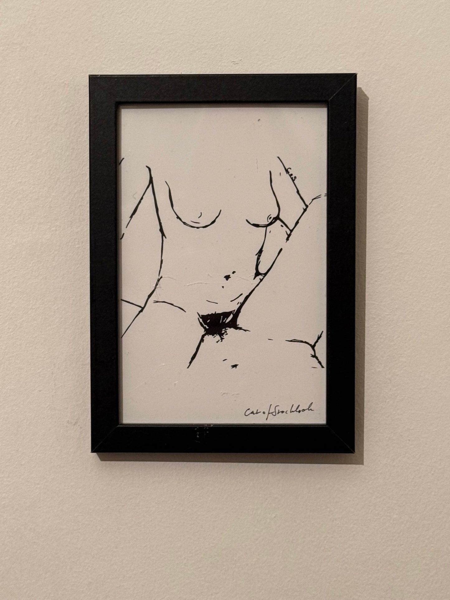 Print - Small framed, signed by artist