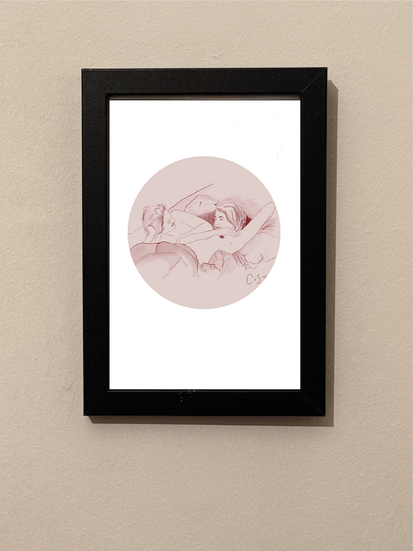 Print - Small framed, signed by artist